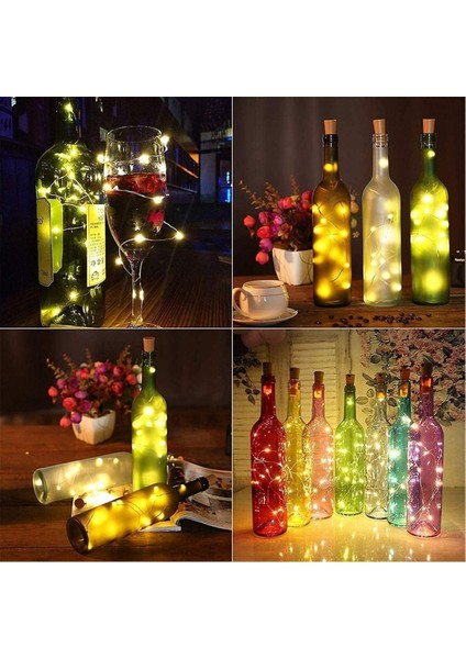 Mantar Tıpa Peri LED - 3 Metre - Günışığı (1 Adet)