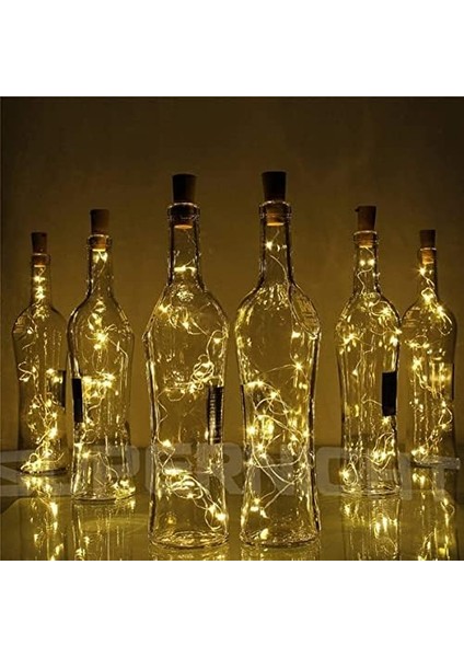 Mantar Tıpa Peri LED - 3 Metre - Günışığı (1 Adet)