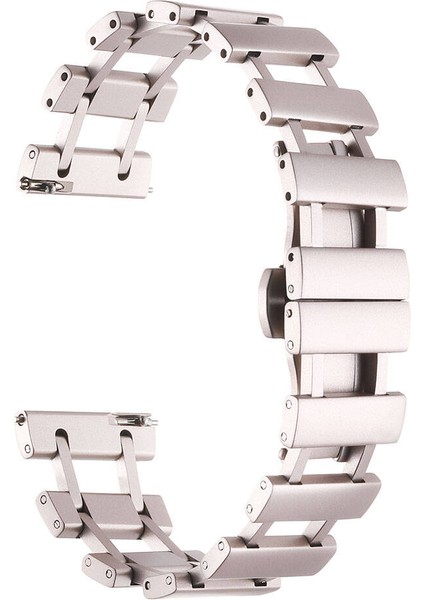 Gear S3 Uyumlu Zore - Krd-96 22MM Metal Kordon-Siyah