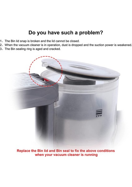 2x Toz Haznesi Kapağı Elektrikli Süpürge V7 V8 SV10 SV11 Modelleri Kapı Parçaları Toz Haznesi Kutusu (Yurt Dışından) fırsatları