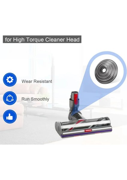 Yüksek Torklu Temizleme Başlığı Için 4x V-Bilyalı Tekerlek, V6 V7 V8 V10 V11 V15 Kablosuz Elektrikli Süpürge Için Uygun (Yurt Dışından) fırsatları