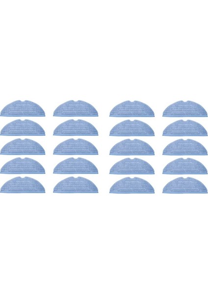 20 Adet Paspas Bezi Pedleri S7 T7S T7 Plus Elektrikli Süpürge Parçaları Mikrofiber Yumuşak Ped Için Yedek (Yurt Dışından)