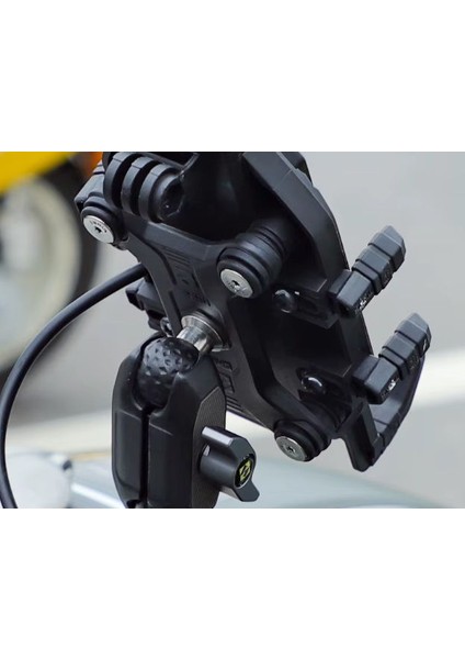 Smnu Exo Monster Pro Titreşim Önleyici Gidon Bağlantılı Telefon Tutucu Sarı