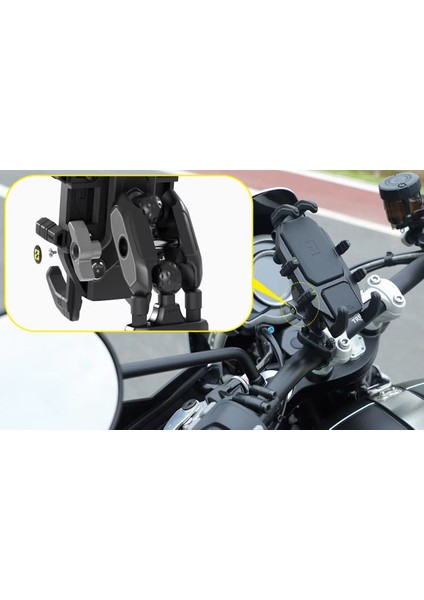 Smnu Exo Monster Pro Titreşim Önleyici Gidon Bağlantılı Telefon Tutucu Sarı fiyatları