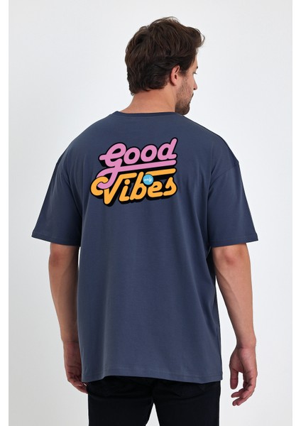 Good Vibes Baskılı Oversize Tişört fiyatları