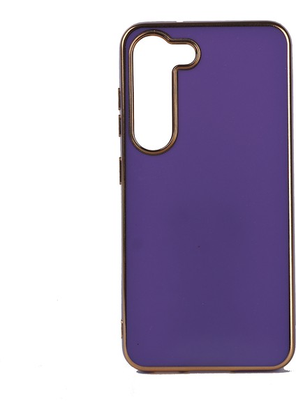Samsung Galaxy S23 Plus Kılıf Tqr Bark Kapak-Derin Mor