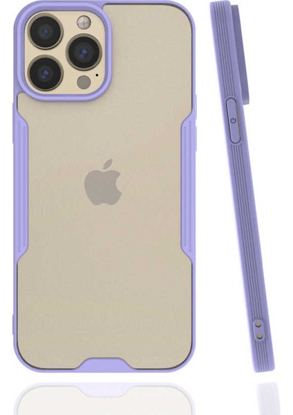 Apple iPhone 13 Pro Max Kılıf Tqr Parfe Kapak-Mor