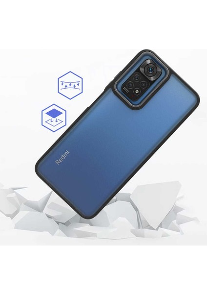 Xiaomi Redmi Note 11S Global Kılıf Flora Kapak-Kırmızı