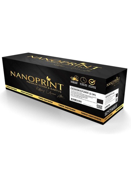 Nanoprint Hp CE505X Muadil Toner /np/ P2030/P2035/P2035N/P2050/P2055 fiyatları
