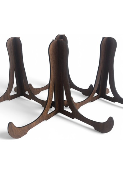 Tabak ve Süs Levhaları Gerçek Ahşap 4'lü Teşhir Ayağı 16X16 Stand modelleri