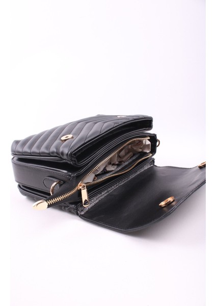 Kapitone Desenli Orta Boy Kadın Omuz Çantası - 4 Bölmeli Geniş Askılı Şık Tasarım indirimleri