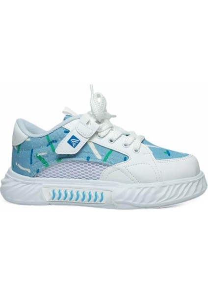 Alessio Filet 055 Beyaz-Mavi Kız Çocuk Sneaker Cn04k055