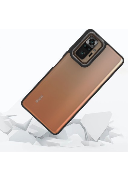 Xiaomi Redmi Note 10 Pro Kılıf Flora Kapak-Mavi