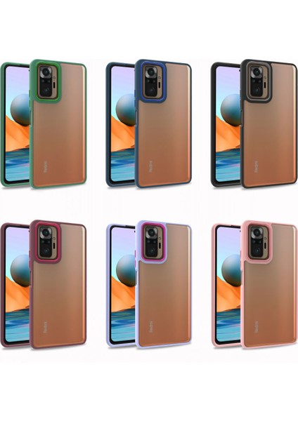 Xiaomi Redmi Note 10 Pro Kılıf Flora Kapak-Mavi