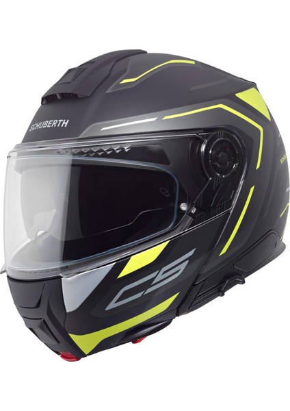 C5 Omega Yellow Motorsiklet Kaskı