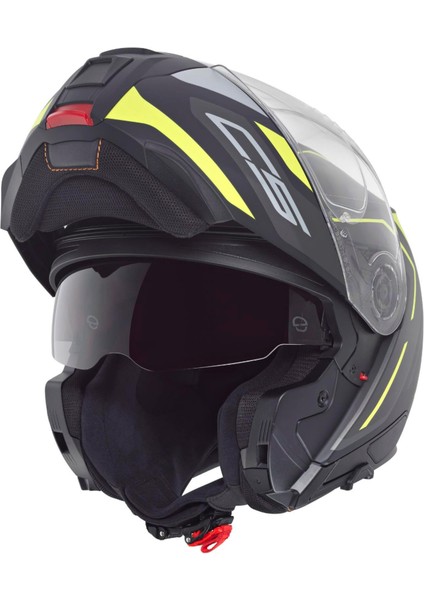 C5 Omega Yellow Motorsiklet Kaskı