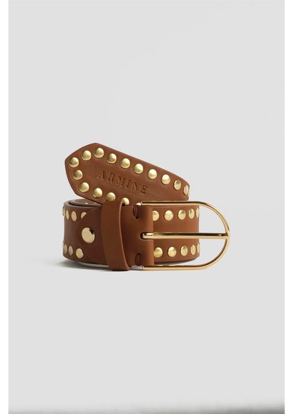 Trok Detaylı Deri Kemer 25YD007 Taba fiyatları