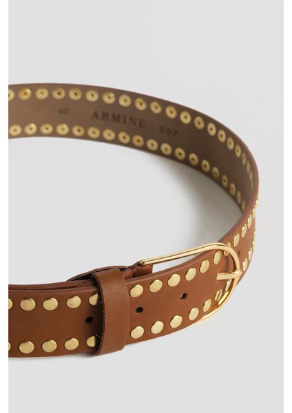 Trok Detaylı Deri Kemer 25YD007 Taba modelleri