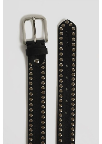 Trok Detaylı Deri Kemer 25YD007 Siyah fiyatları