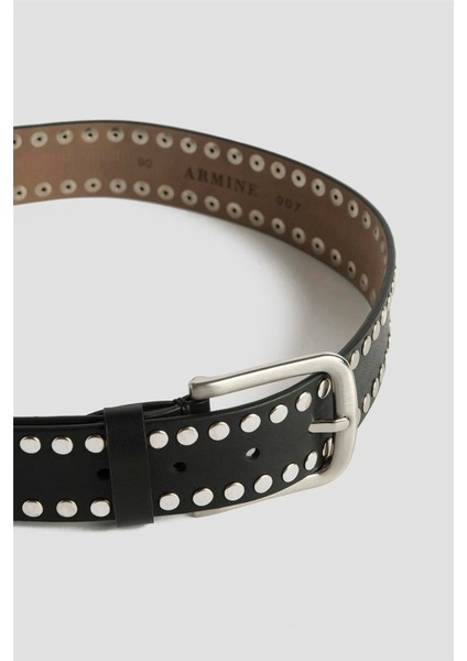 Trok Detaylı Deri Kemer 25YD007 Siyah modelleri