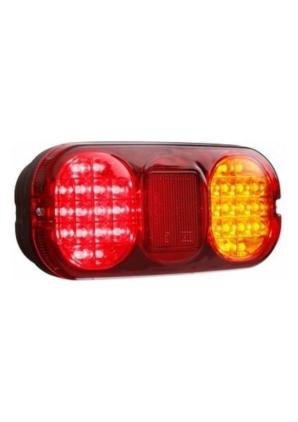 12V Stop Lambası (Ledli) (Kablolu) (200*92*59 Mm) Iş Makinası