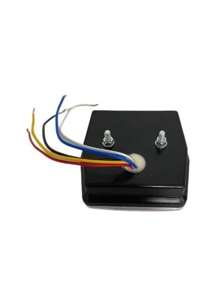 24V Stop Lambası Mini Kare (Neon Ledli) (4 Fonksiyonlu) (98*92*42)