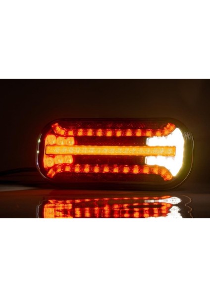 12V-36V STOP LAMBASI LEDLİ (KAYAR SİNYALLİ) (PARK-FREN-SİNYAL-GERİ VİTES) (215*100 MM) E9 fiyatları