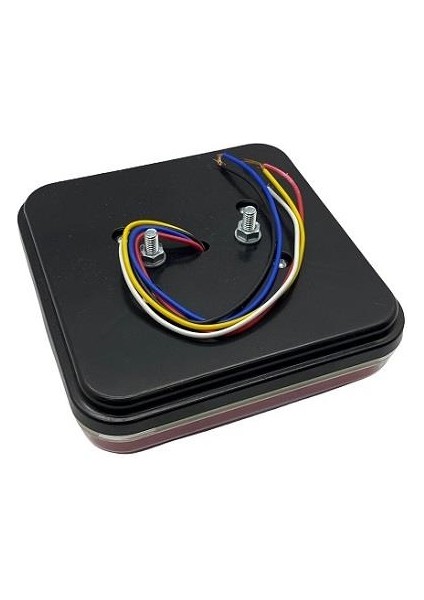 12V-24V Stop Lambası Kare (Neon-Ledli) 4 Fonksiyonlu (Kablolu) (143*143 Mm) fiyatları