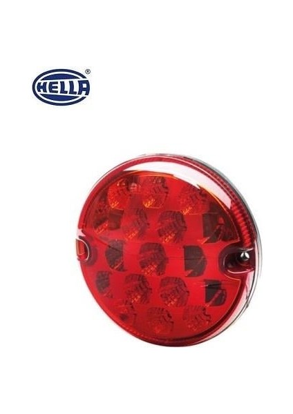 12V-24V ARKA SİS LAMBASI KIRMIZI (17 LEDLİ) (95 MM)