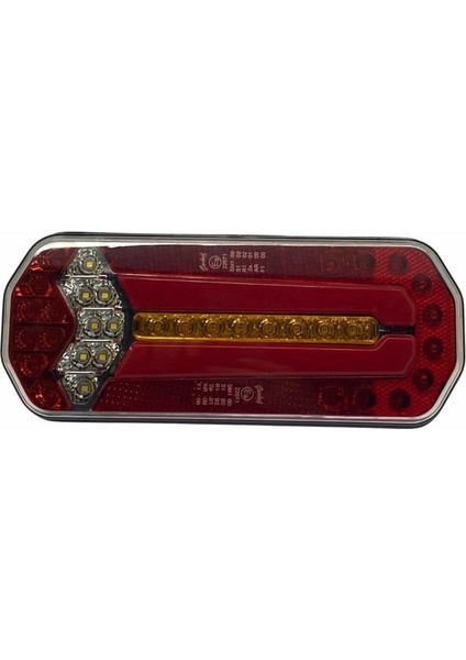 9V-33V Stop Lambası Ledli (Multıfonksiyon) (Plakalı Sol) (255*105 Mm) Unıversal