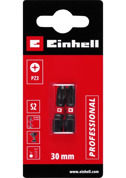 Pozidriv Yıldız Bits Uç 30 mm Pz3 2 Adet