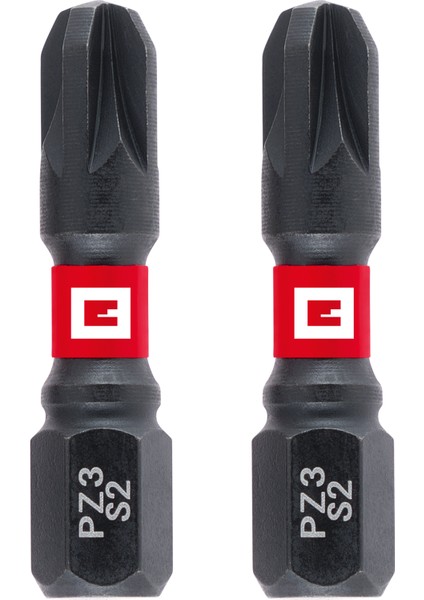 Pozidriv Yıldız Bits Uç 30 mm Pz3 2 Adet