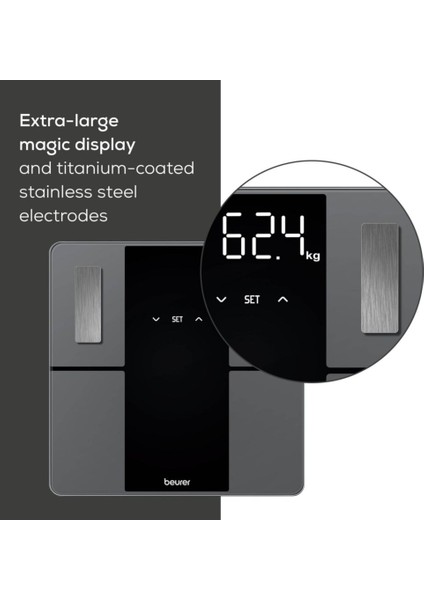 Bf 500 Super Siyah Eddition Teşhis Banyo Tartısı Vücut Analiz Baskulu