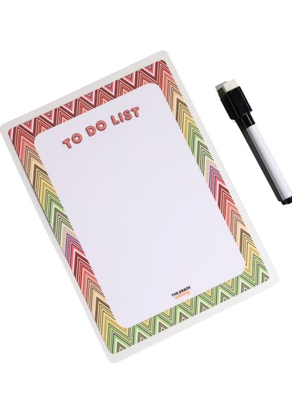 Yaz Sil Zikzak Desen To Do List Manyetik Buzdolabı Planlayıcı Magnetli Planlayıcı Buzdolabı Notluk modelleri