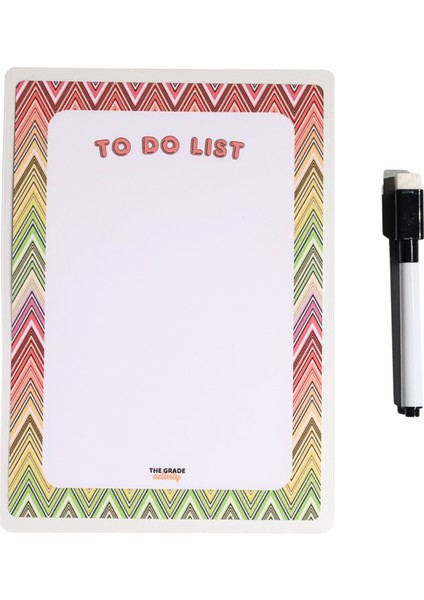 Yaz Sil Zikzak Desen To Do List Manyetik Buzdolabı Planlayıcı Magnetli Planlayıcı Buzdolabı Notluk indirimleri