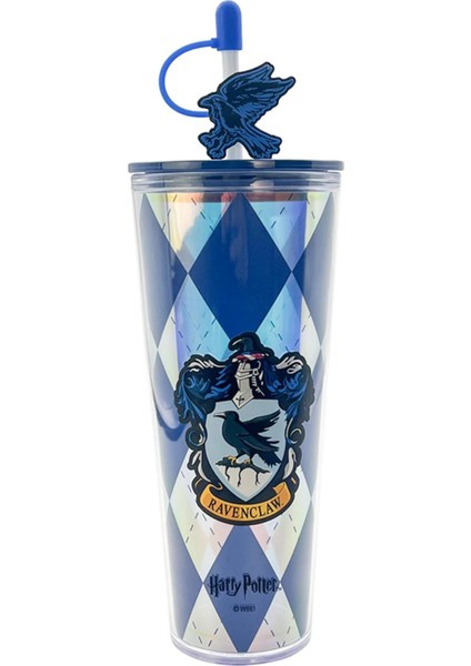 Harry Potter Lisanslı Ravenclaw Çift Cidarlı Pipetli Plastik Şişe