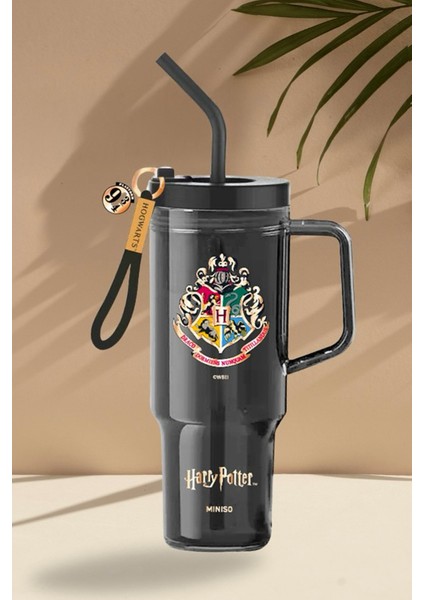 Harry Potter Lisanslı Pipetli Büyük Plastik Şişe (1250ML)
