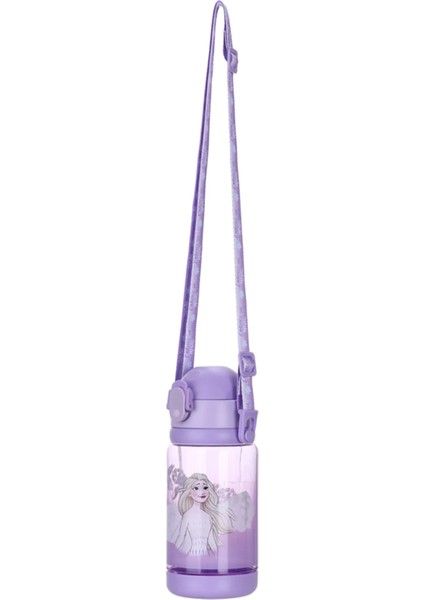 Disney Frozen Lisanslı Omuz Askılı Plastik Şişe (520ML) - Mor indirimleri