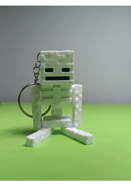 Minecraft Iskelet Anahtarlık (5 Adet Olarak Satılmaktadır.) -PRIME3D-
