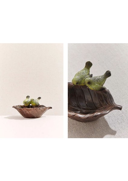 Kuş Cenneti Mini Dekoratif Tabak Tekli 6x12 cm