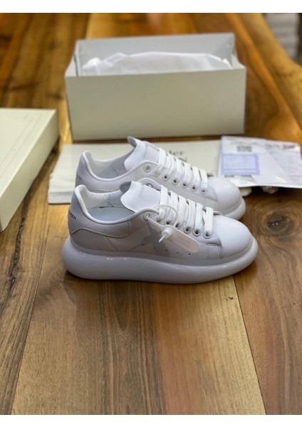 Hakiki Deri Şeffaf Unisex Ayakkabı Alexander Mcqueen İthal