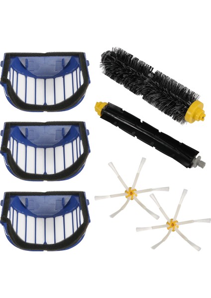 600 Serisi 605 606 616 620 650 655 660 676 Robot Süpürge Için Orta Silindirli Yan Fırçalı Hepa Filtre (Yurt Dışından) modelleri