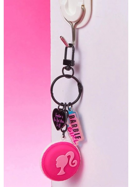 Barbie Lisanslı Makaron Figürlü Anahtarlık