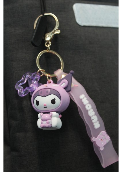 Sanrio Lisanslı Sevimli Hayvan Serisi Anahtarlık - Cinnamoroll - Kuromi - My Melody - Pochacco