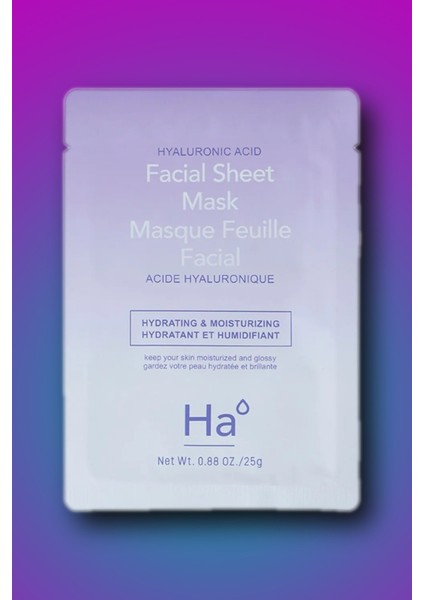 Hyaluronic Asitli Kağıt Yüz Maskesi