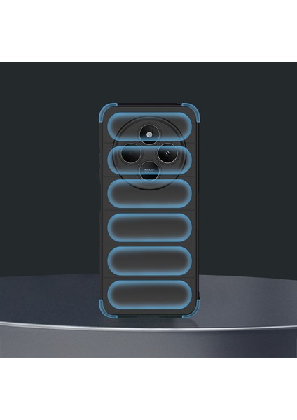 Xiaomi Redmi 14C 4g Uyumlu Kılıf Etnik Optimum Mat Kamera Korumalı Silikon Siyah