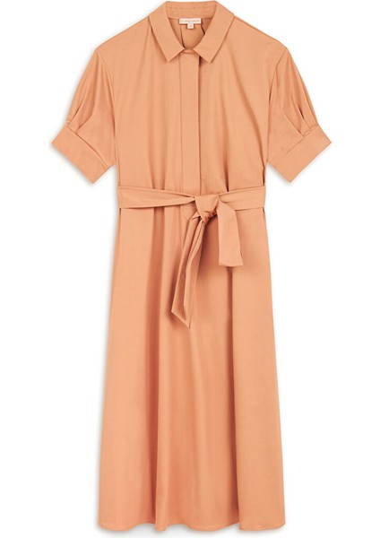 Kuşaklı Gömlek Yaka Elbise MW6240002108DE2 indirimleri