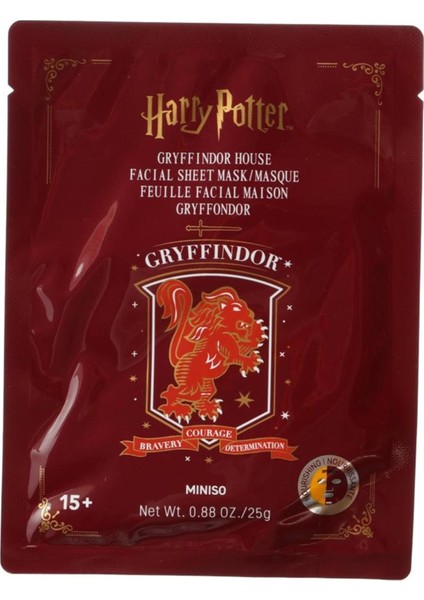 Harry Potter Lisanslı Kağıt Yüz Maskesi- gr yffindor