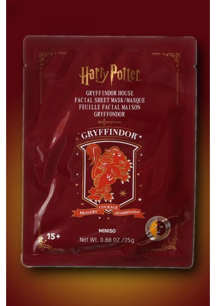 Harry Potter Lisanslı Kağıt Yüz Maskesi- gr yffindor