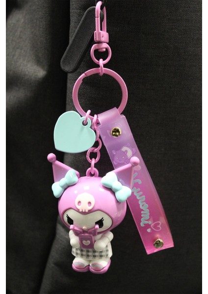 Sanrio Lisanslı Kuromi Figürlü Anahtarlık indirimleri